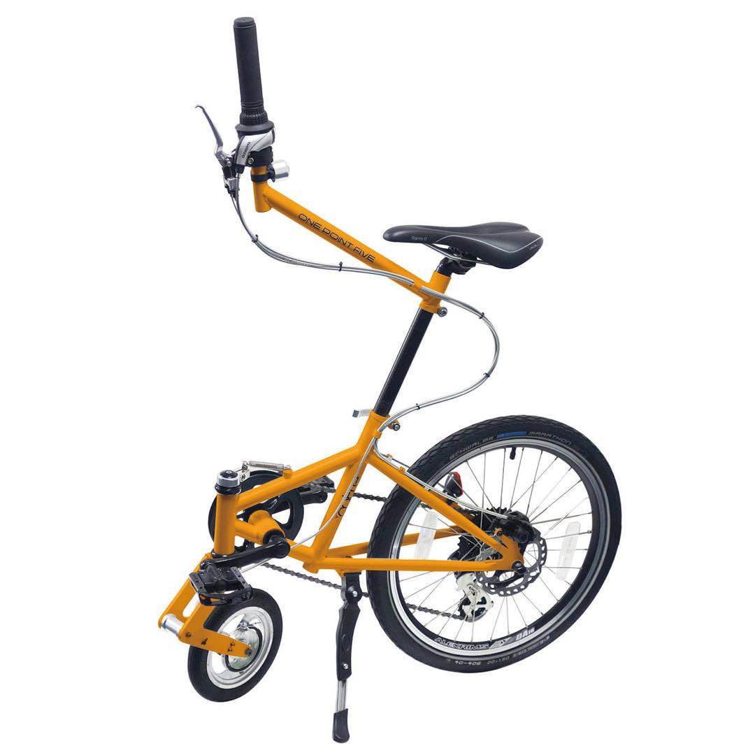 【新品】outre ワンポイントファイブ 自転車1.5輪車 黄