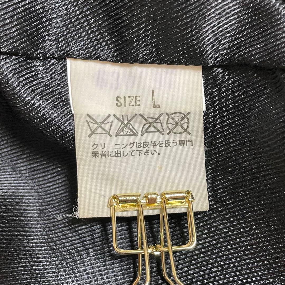 Levi's リーバイス レザーテーラードジャケット シワ加工 本革 L