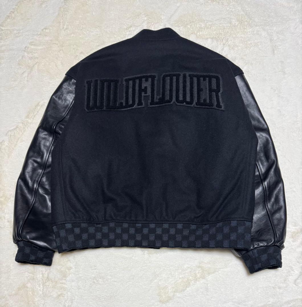 L ウィンダンシー × デラックス ヴァーシティ ジャケット スタジャン レザー