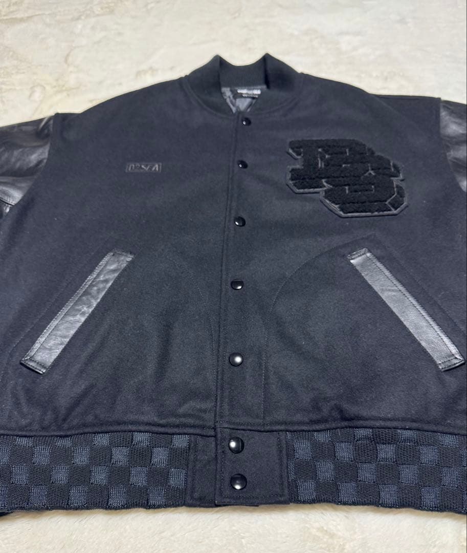 L ウィンダンシー × デラックス ヴァーシティ ジャケット スタジャン レザー