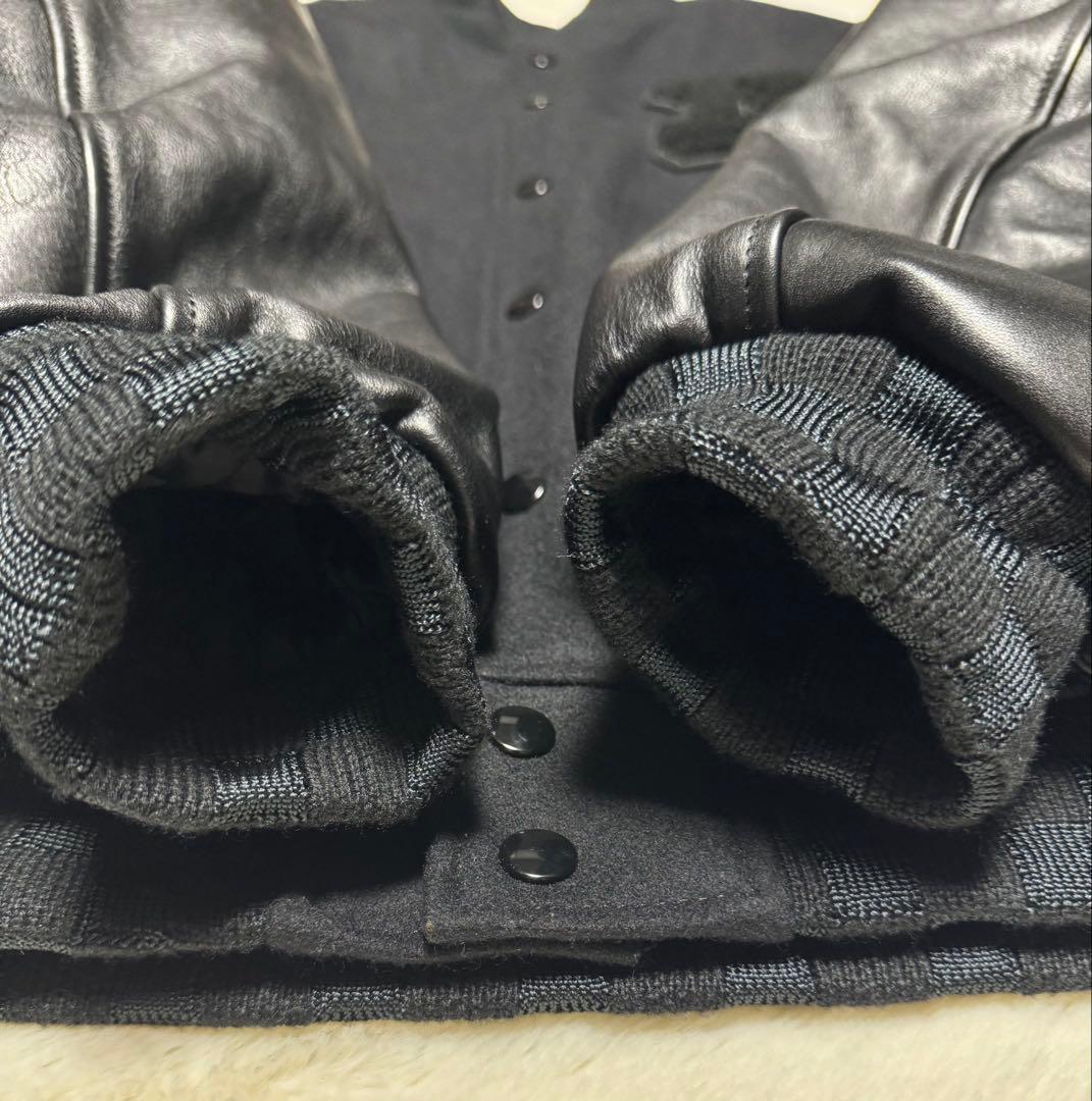 L ウィンダンシー × デラックス ヴァーシティ ジャケット スタジャン レザー