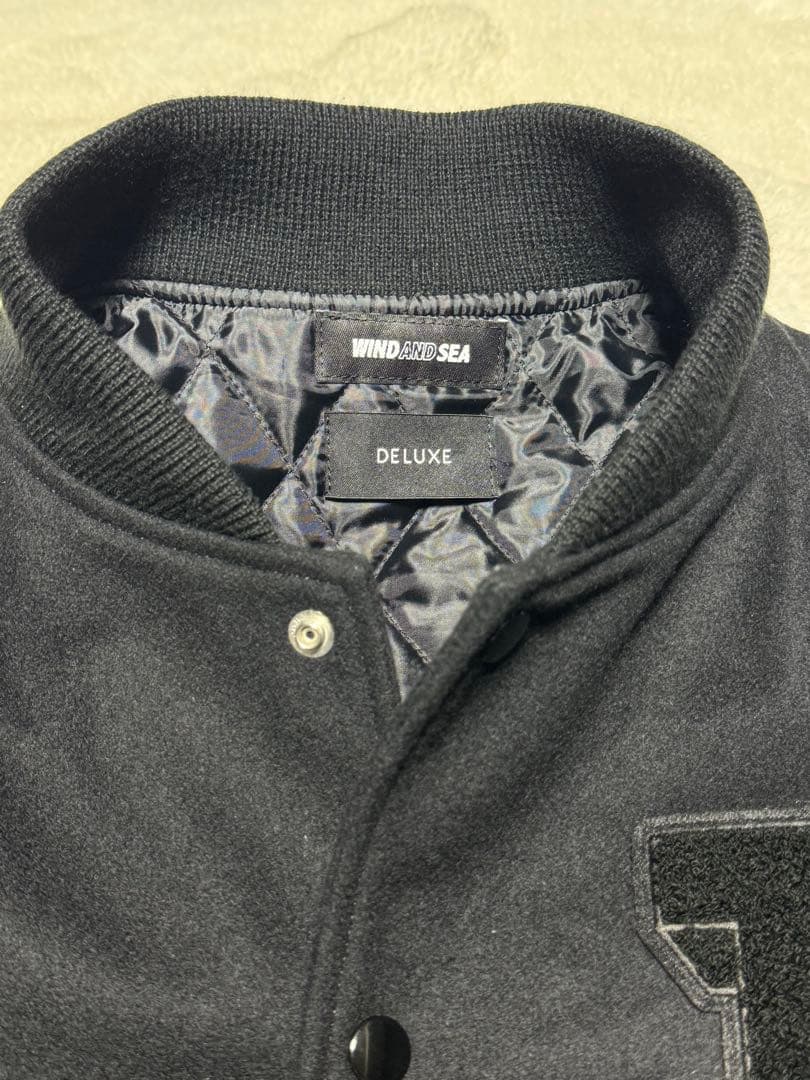 L ウィンダンシー × デラックス ヴァーシティ ジャケット スタジャン レザー