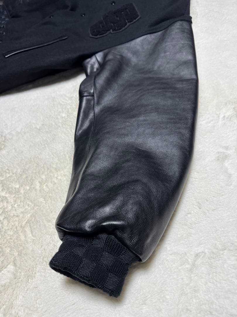 L ウィンダンシー × デラックス ヴァーシティ ジャケット スタジャン レザー