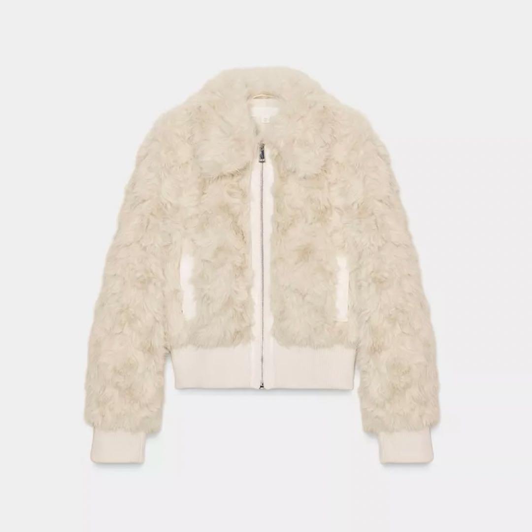 【新品未使用】♡ZARA♡ フェイクファーボンバージャケット Mサイズ