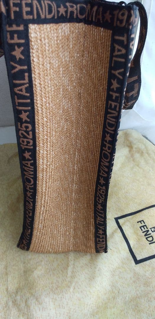 FENDI 1925 ゴールド かごトートバッグ