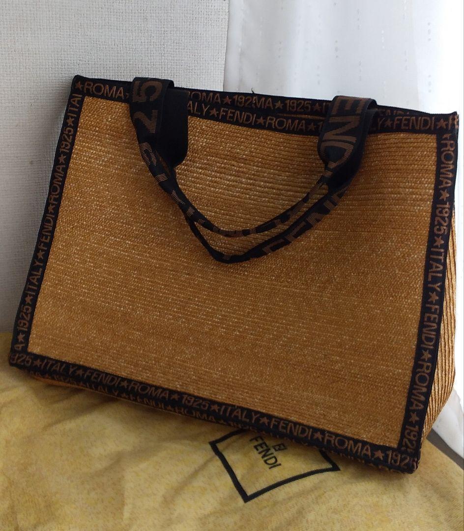 FENDI 1925 ゴールド かごトートバッグ