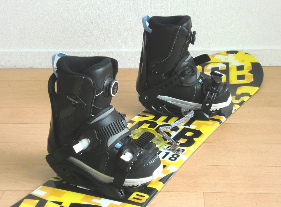 ■■1月限定■送料無料■CSB■子供用スノボ3点セット■板118靴22■WAX■