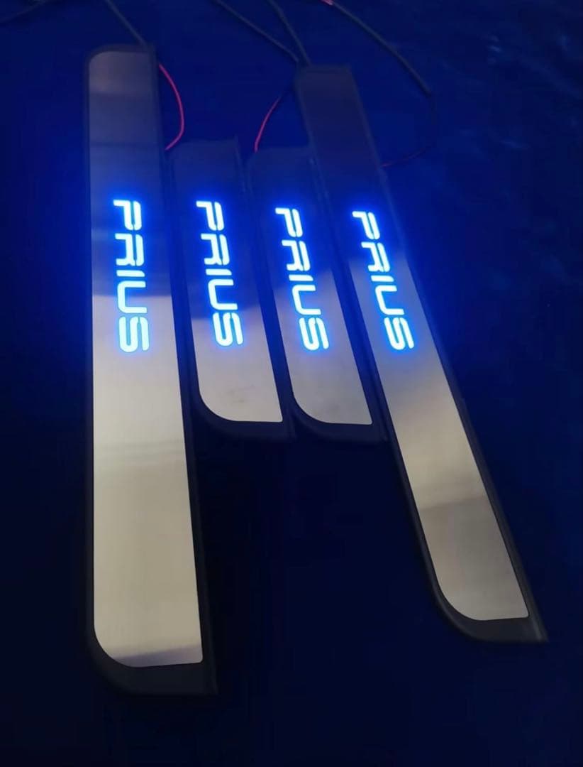 トヨタ 50プリウス 60プリウス 通用 スカッフプレート ヘアライン仕上げ