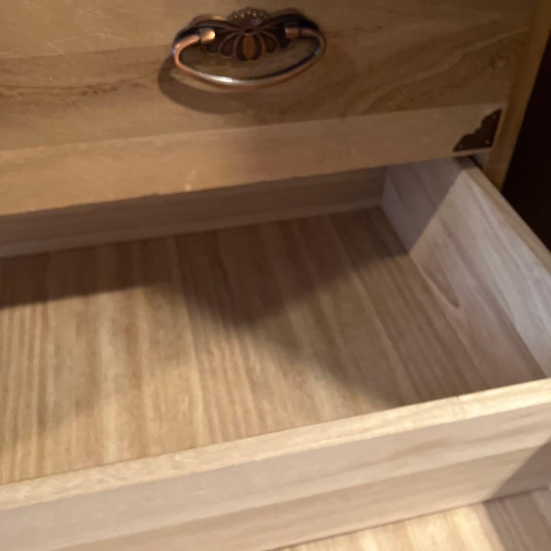 木製2段引き出し箪笥