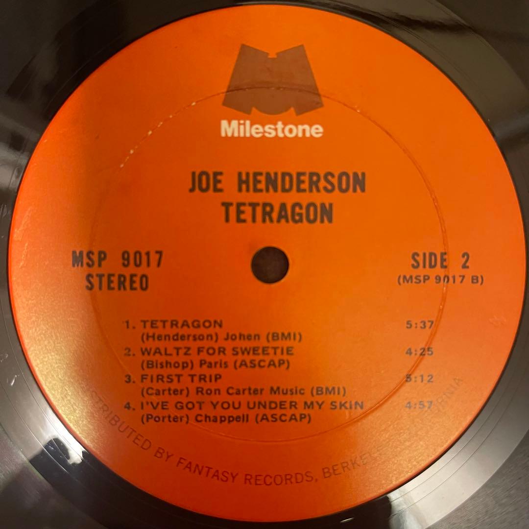 US初期美盤 Joe Henderson Tetragon LPレコード
