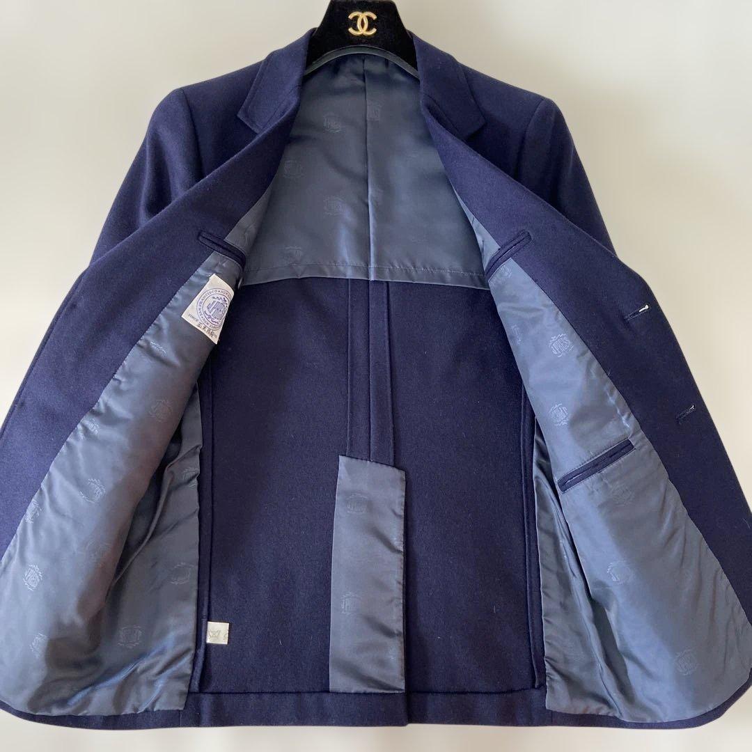 美品J.PRESS ジェイプレス　ブレザー　紺ブレ　ロゴ金ボタン　3B ネイビー