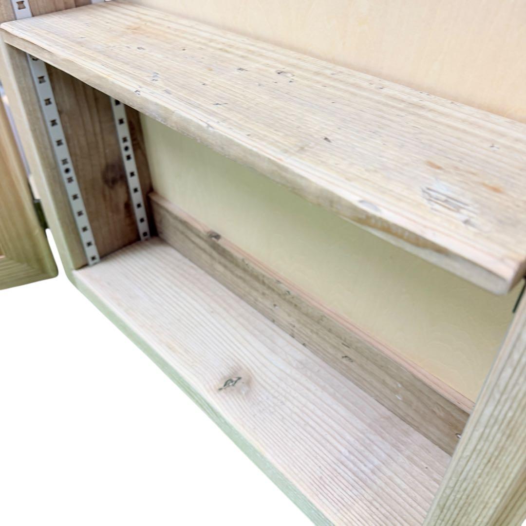 OLD ASHIBA（足場板古材） ミラーキャビネット 収納 鏡 ヴィンテージ