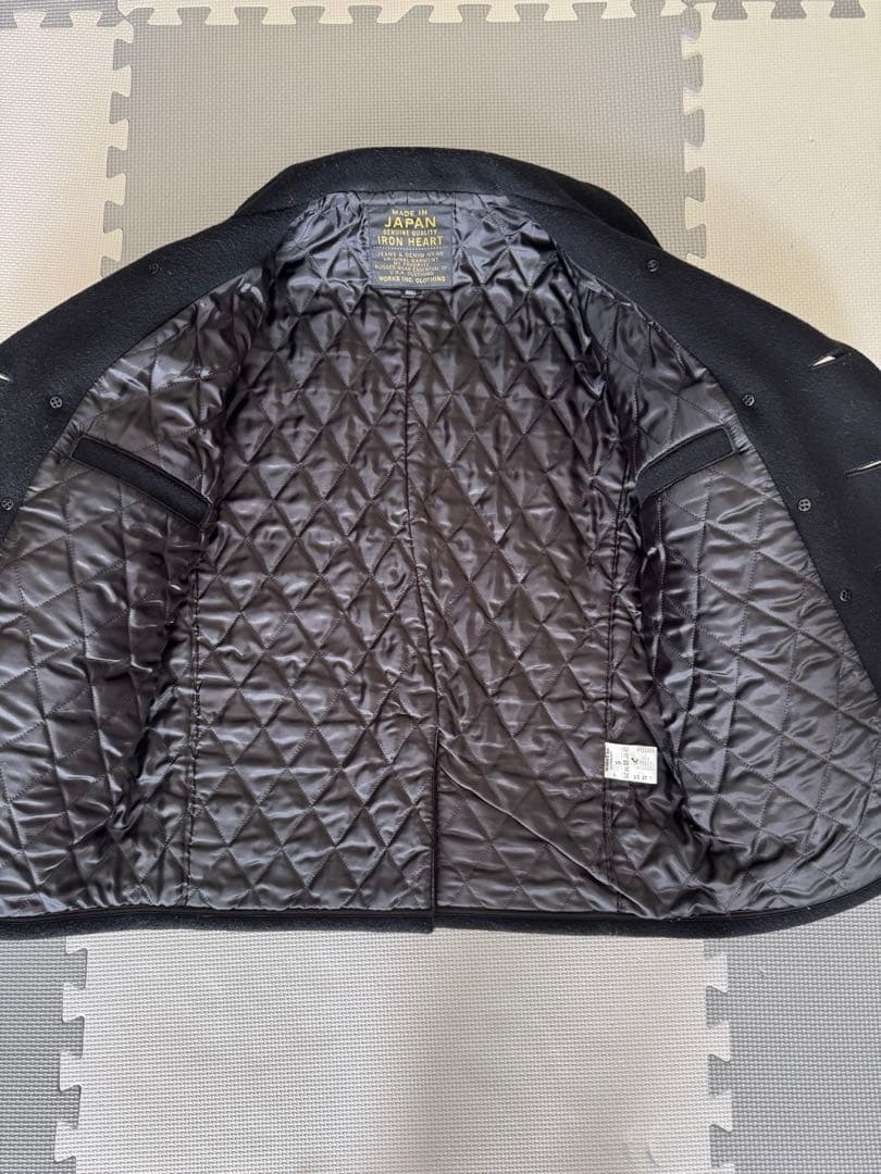 アイアンハート 撥水メルトン ウールピーコート