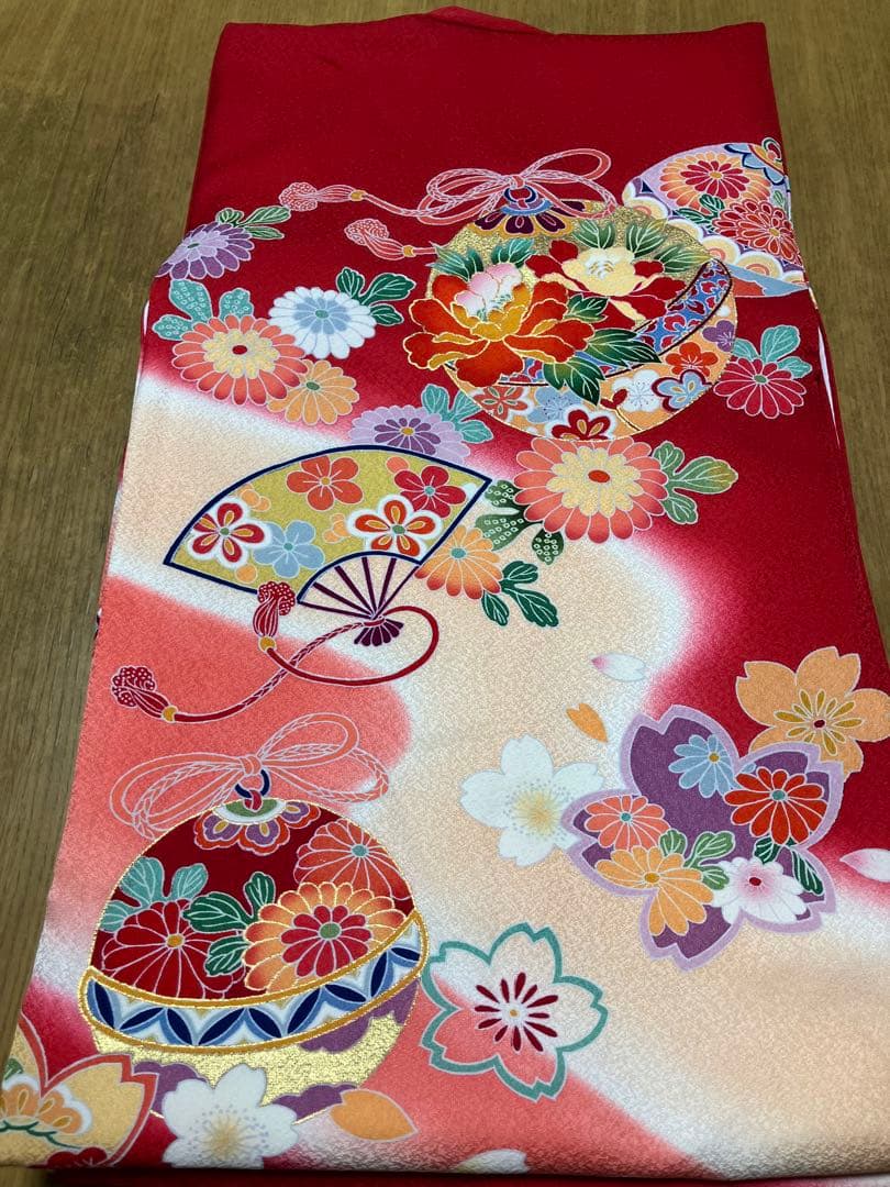 夏　お宮参り用 着物 正絹