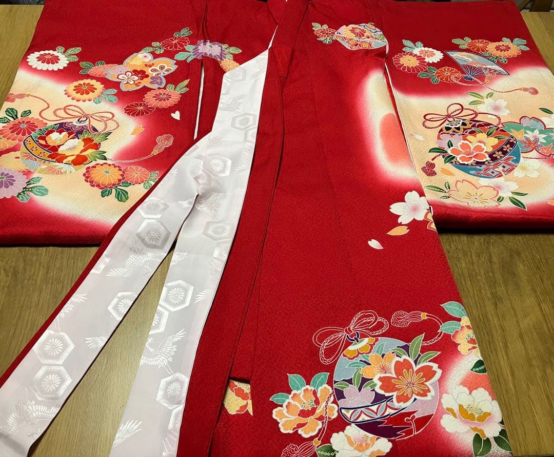 夏　お宮参り用 着物 正絹