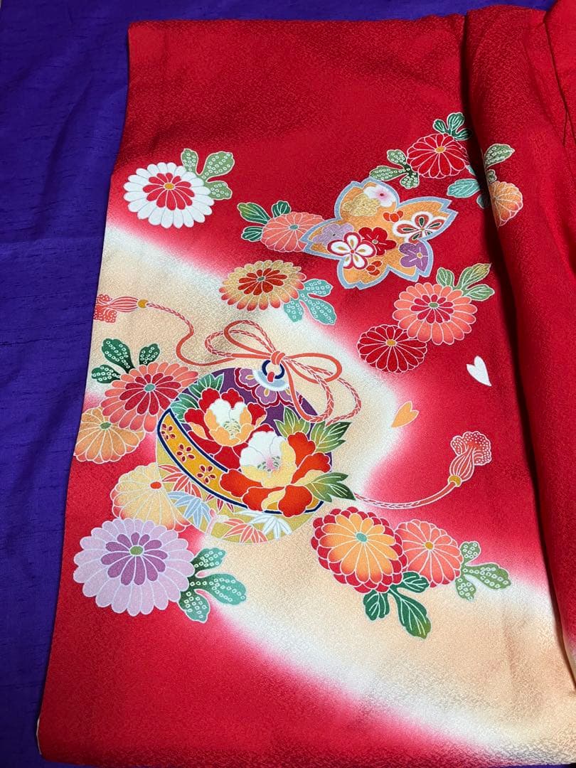 夏　お宮参り用 着物 正絹