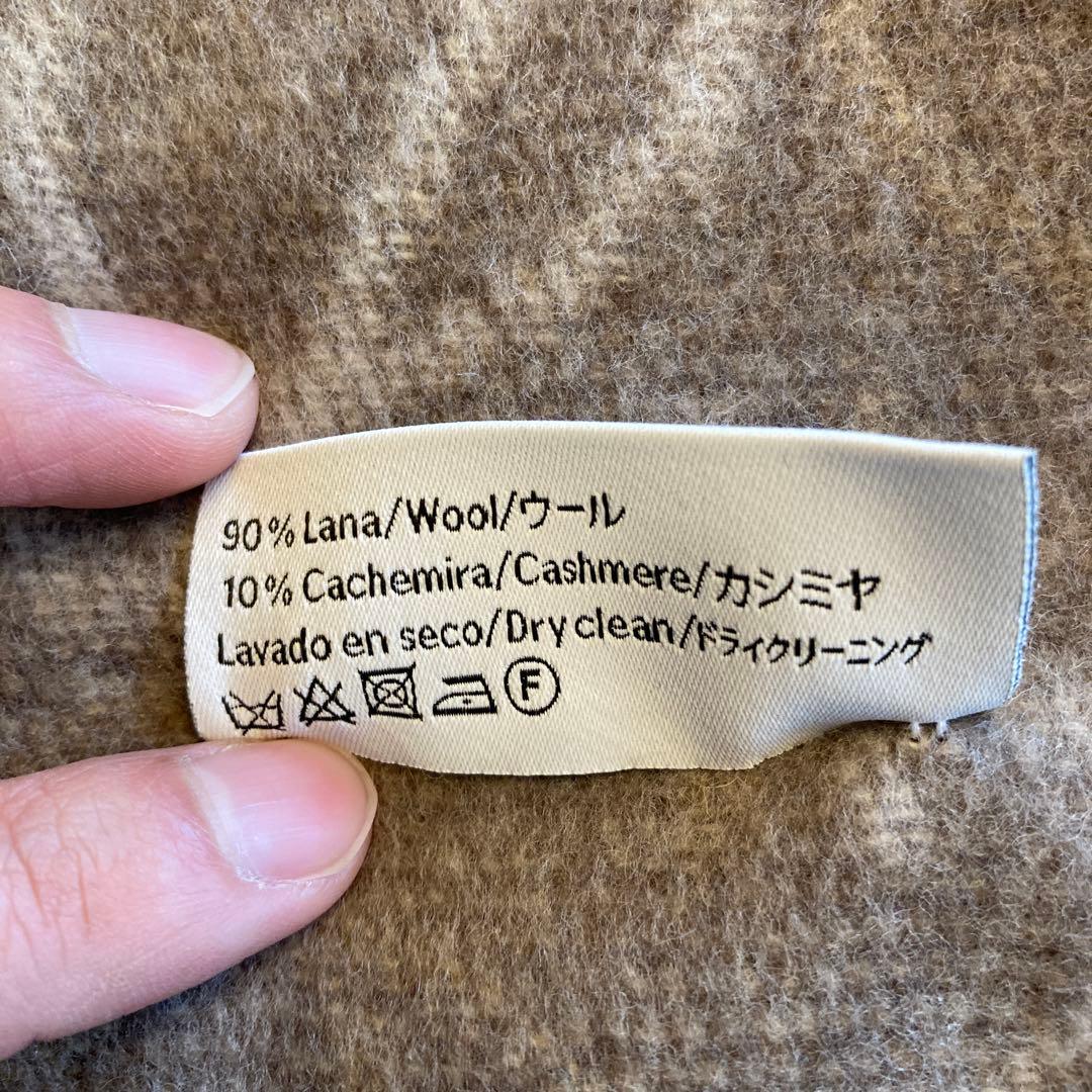 LOEWE マフラー カシミヤ ウール ベージュ系