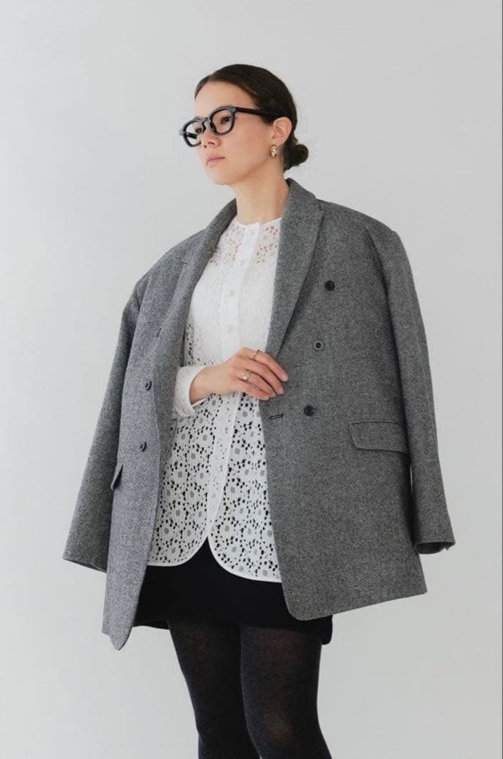 a.　yori エコウールツイードジャケット【2025AW】 38