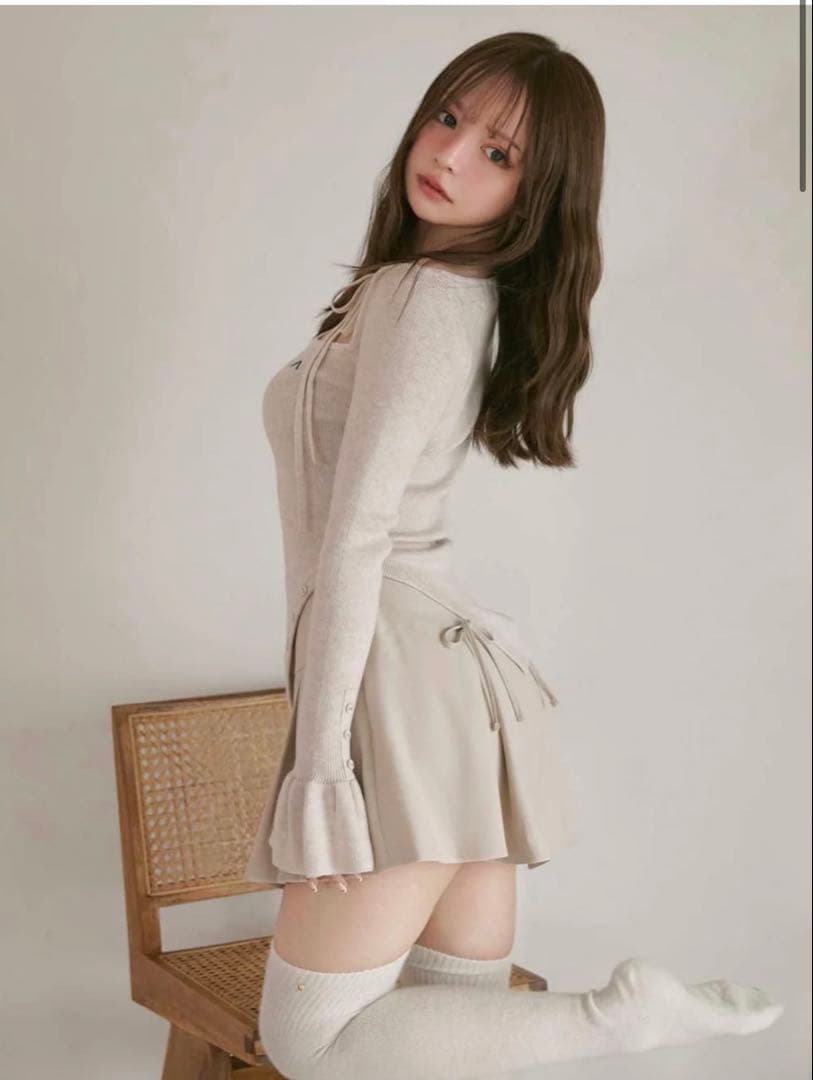 新品未使用タグ付きNina flare mini skirt andmary