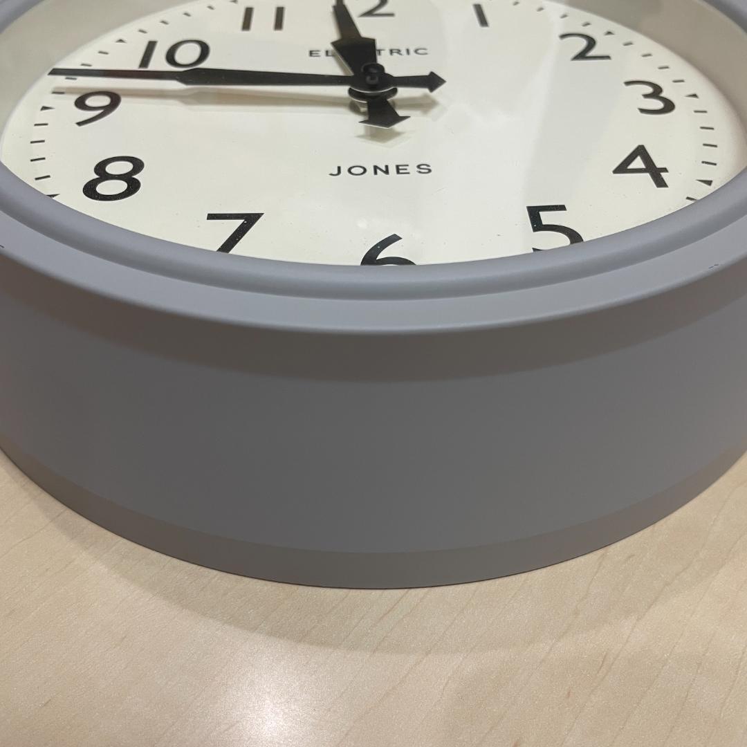 【新品同様】JONES CLOCKS プロペラ針 レトロデザイン 壁掛け時計