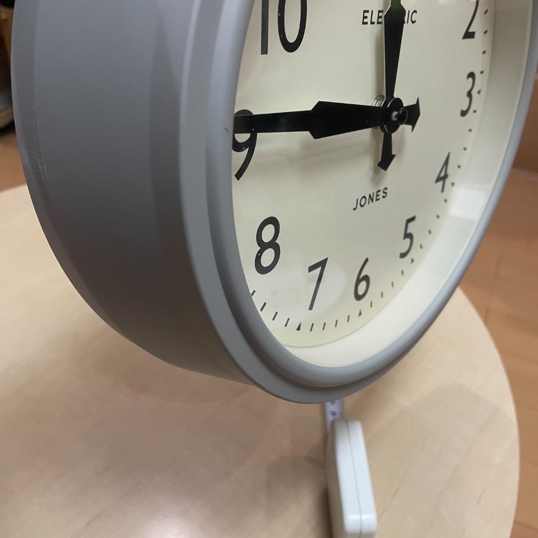 【新品同様】JONES CLOCKS プロペラ針 レトロデザイン 壁掛け時計