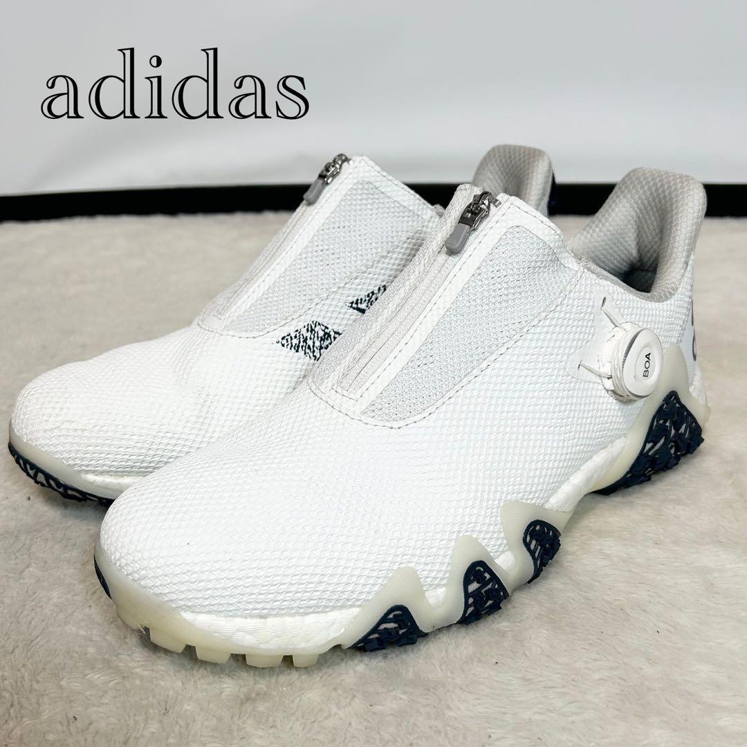美品❗️アディダス ゴルフシューズ BOA コードカオス 22 ボア スパイクレス