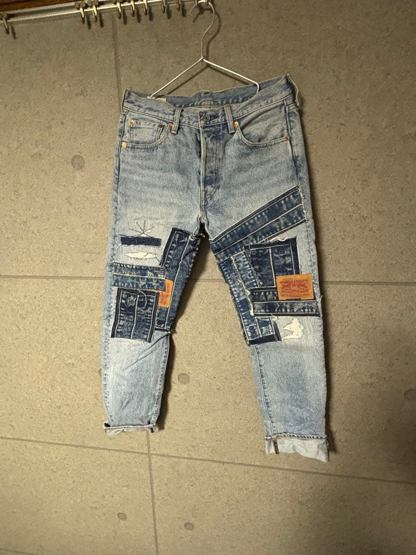 Levi's パッチワーク デニムジャケットセットアップ