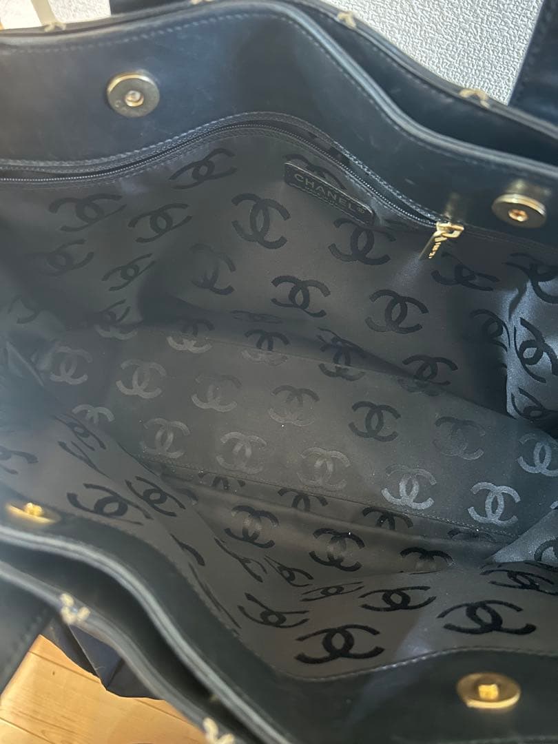 ⭐︎ピーチ姫⭐︎CHANEL ブラック キルティング トートバッグ