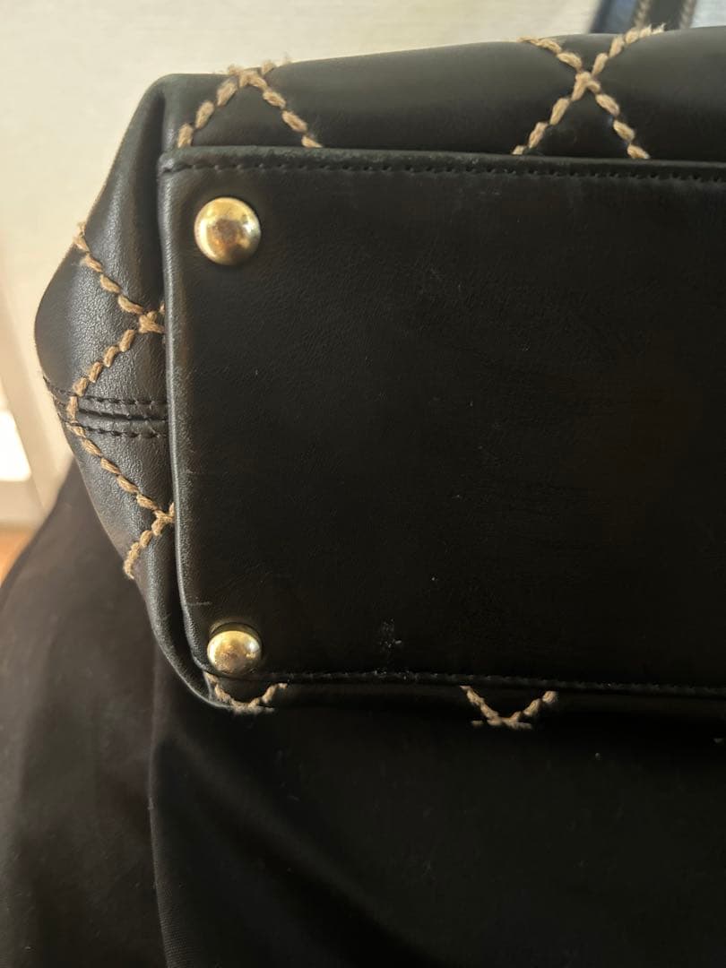 ⭐︎ピーチ姫⭐︎CHANEL ブラック キルティング トートバッグ