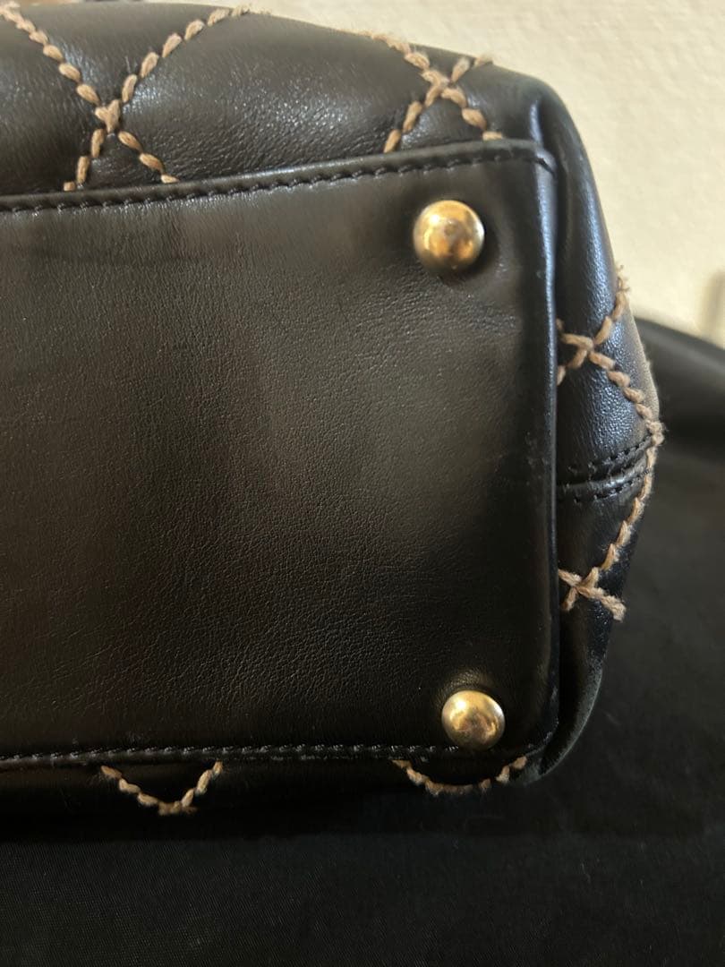 ⭐︎ピーチ姫⭐︎CHANEL ブラック キルティング トートバッグ