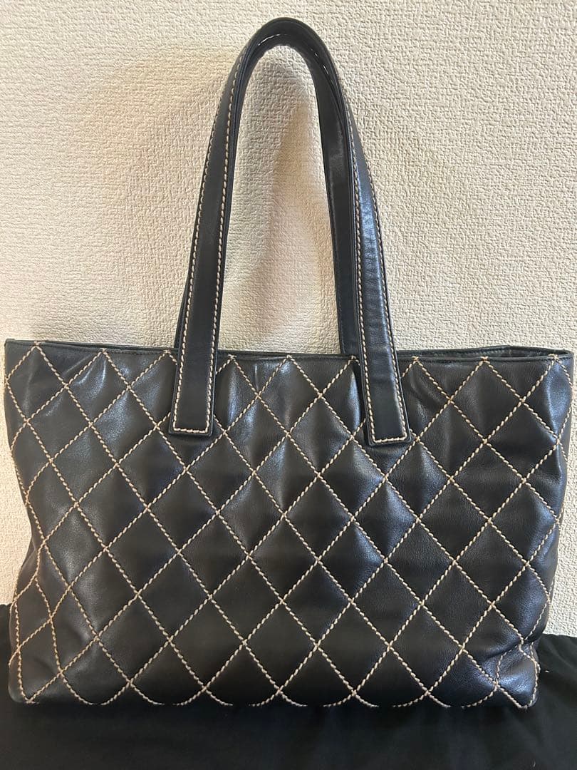 ⭐︎ピーチ姫⭐︎CHANEL ブラック キルティング トートバッグ