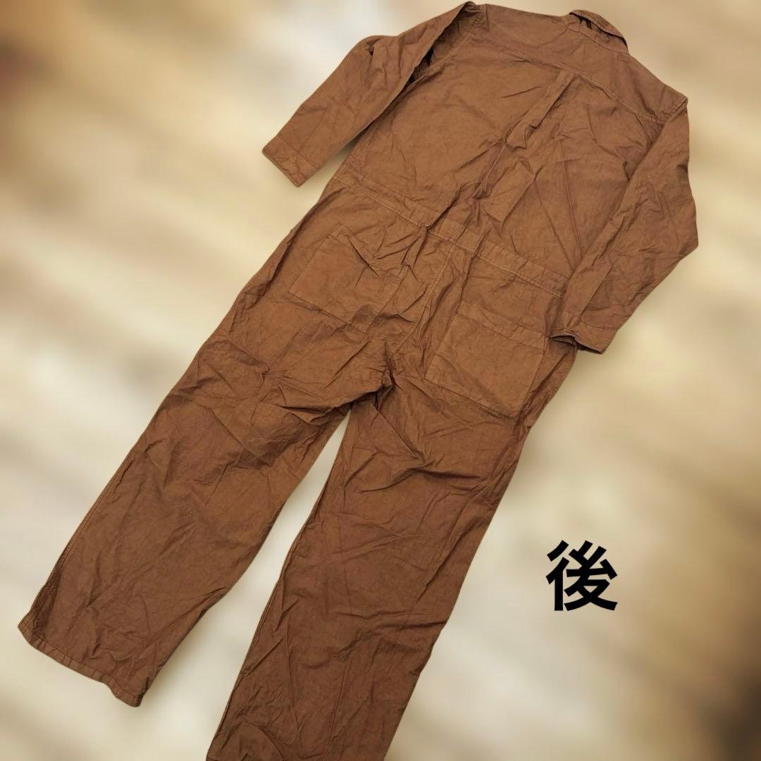 美品　Yarmo ヤーモ　ボイラースーツレンガブラウンMサイズイギリス製