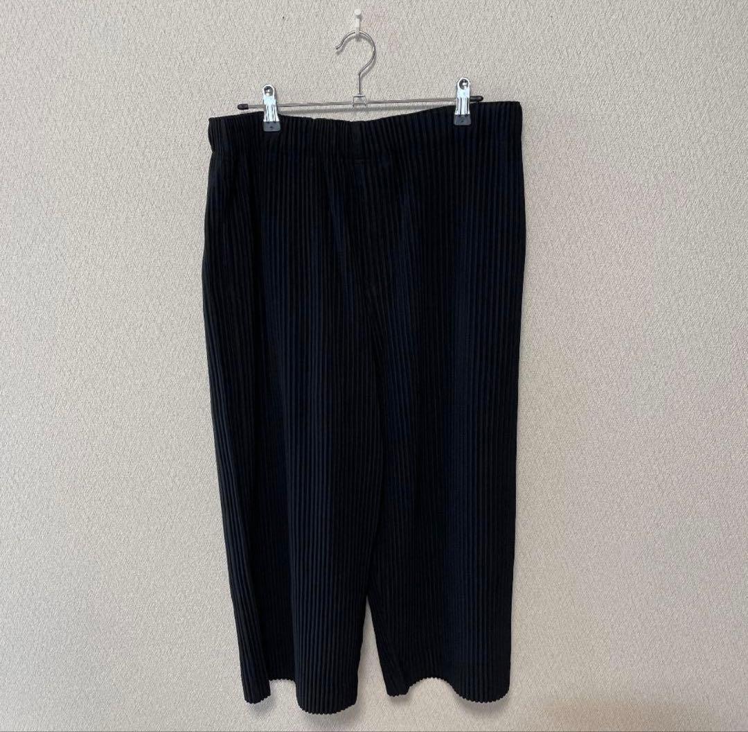 HOMME PLISSE ブラック スラックス HP01JF122