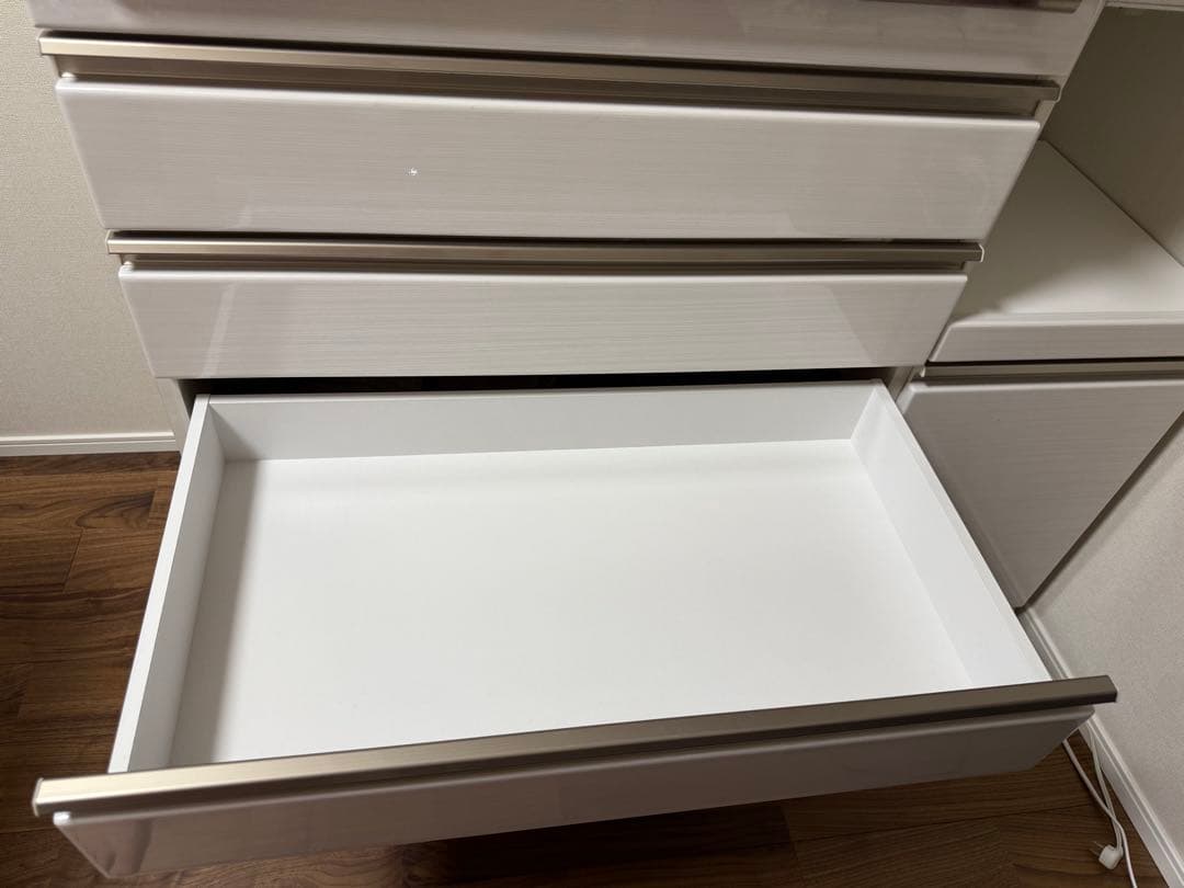 【値引き】ホワイト 大型キッチン収納 ダイニングボード 120 かねたや家具