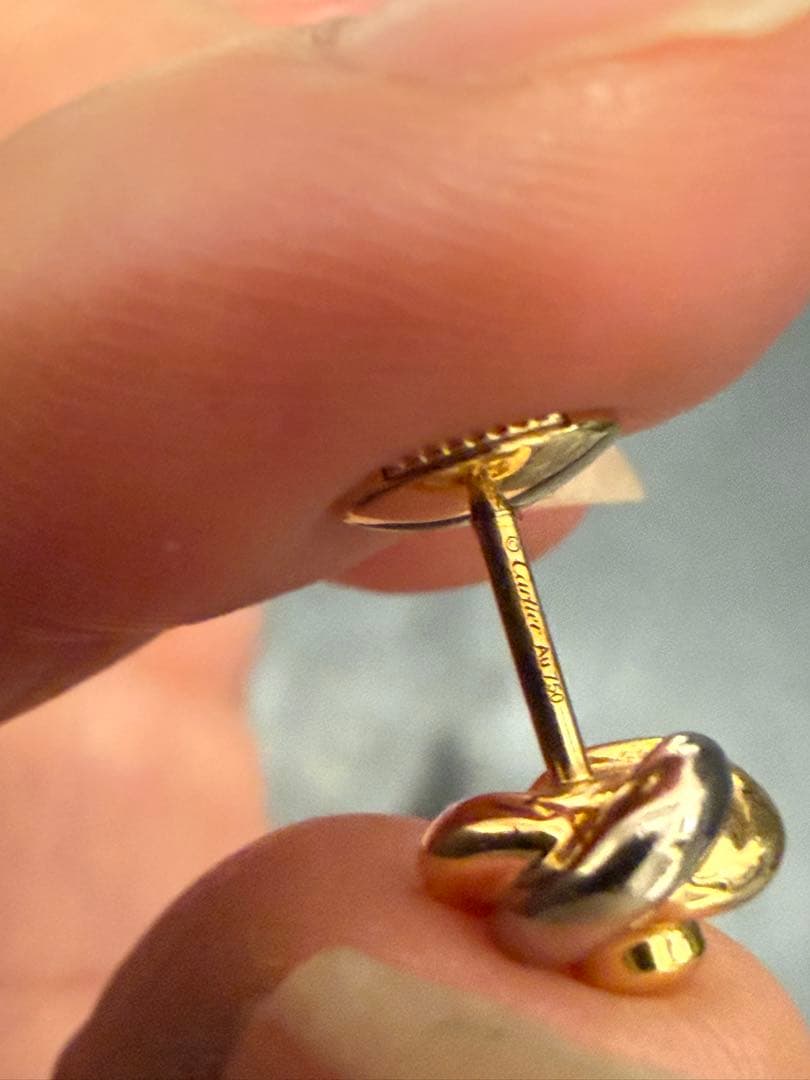 ⭐︎美品　カルティエ　ベビートリニティ　ダイヤピアス