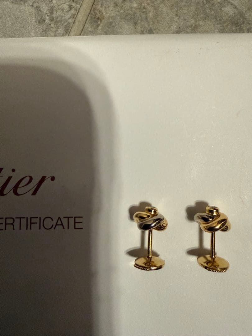 ⭐︎美品　カルティエ　ベビートリニティ　ダイヤピアス