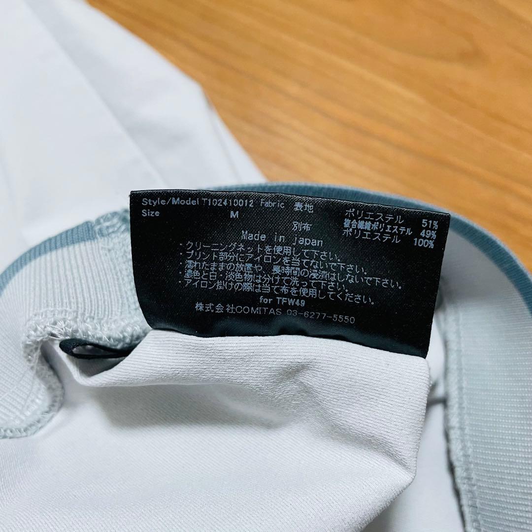 TFW49 モックネック　Tシャツ ライトグレー　M junhashimoto