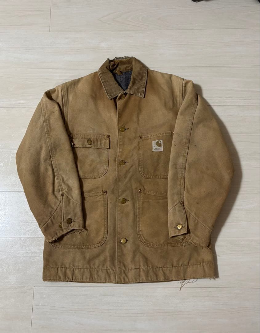 ハ*フ様 60s Carhartt カーハート チョアコート ダック ミシガンボ