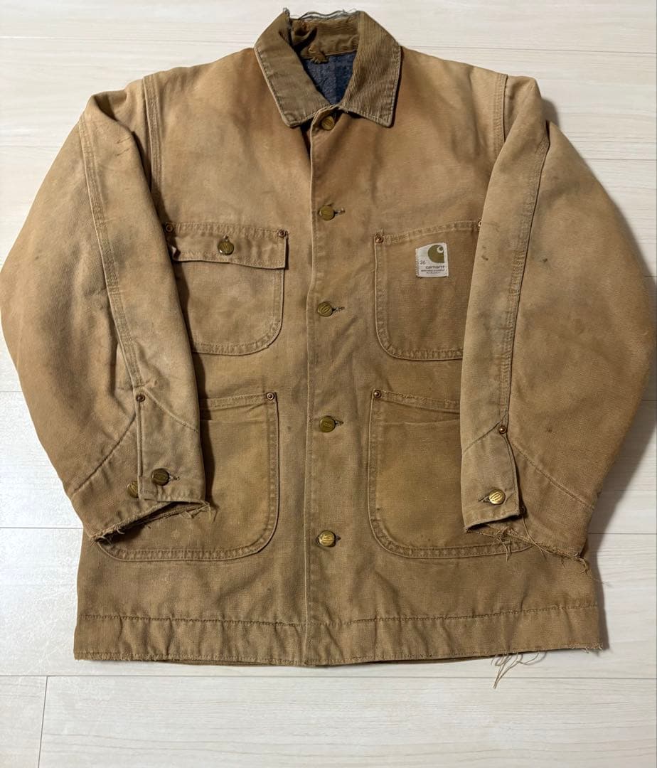 ハ*フ様 60s Carhartt カーハート チョアコート ダック ミシガンボ