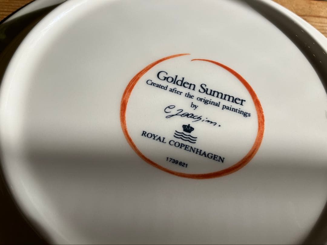 さなWayロイヤルコペンハーゲンゴールデンサマー21.5プレート×3＋1