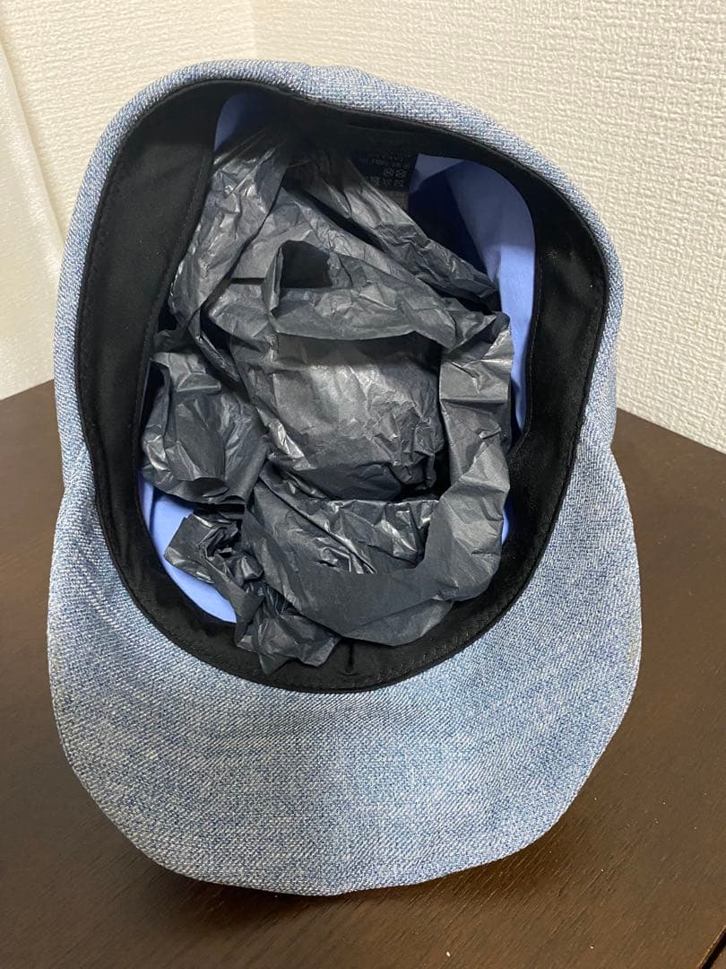 ★美品／キャスケット(ワイヤー入り)／ブルー／男女兼用 CA4LA