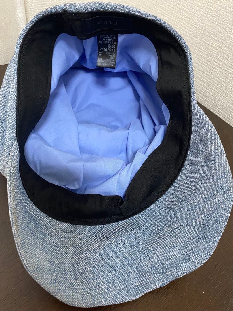 ★美品／キャスケット(ワイヤー入り)／ブルー／男女兼用 CA4LA