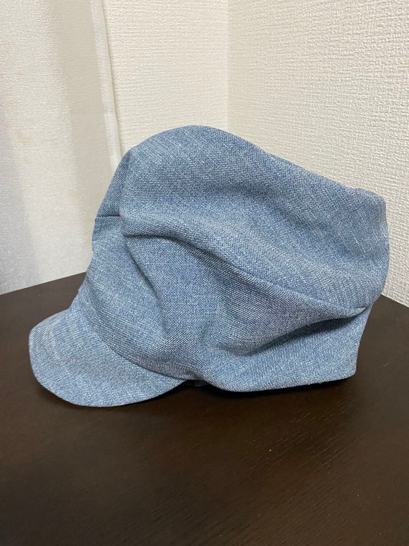 ★美品／キャスケット(ワイヤー入り)／ブルー／男女兼用 CA4LA