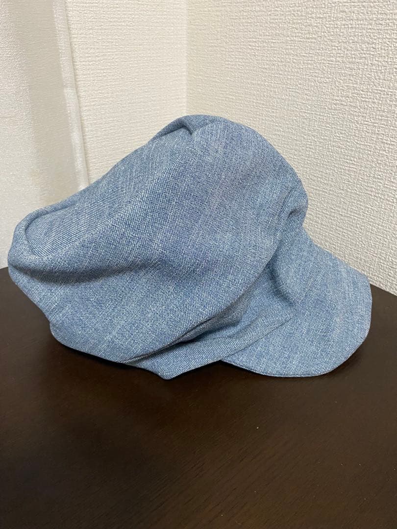 ★美品／キャスケット(ワイヤー入り)／ブルー／男女兼用 CA4LA