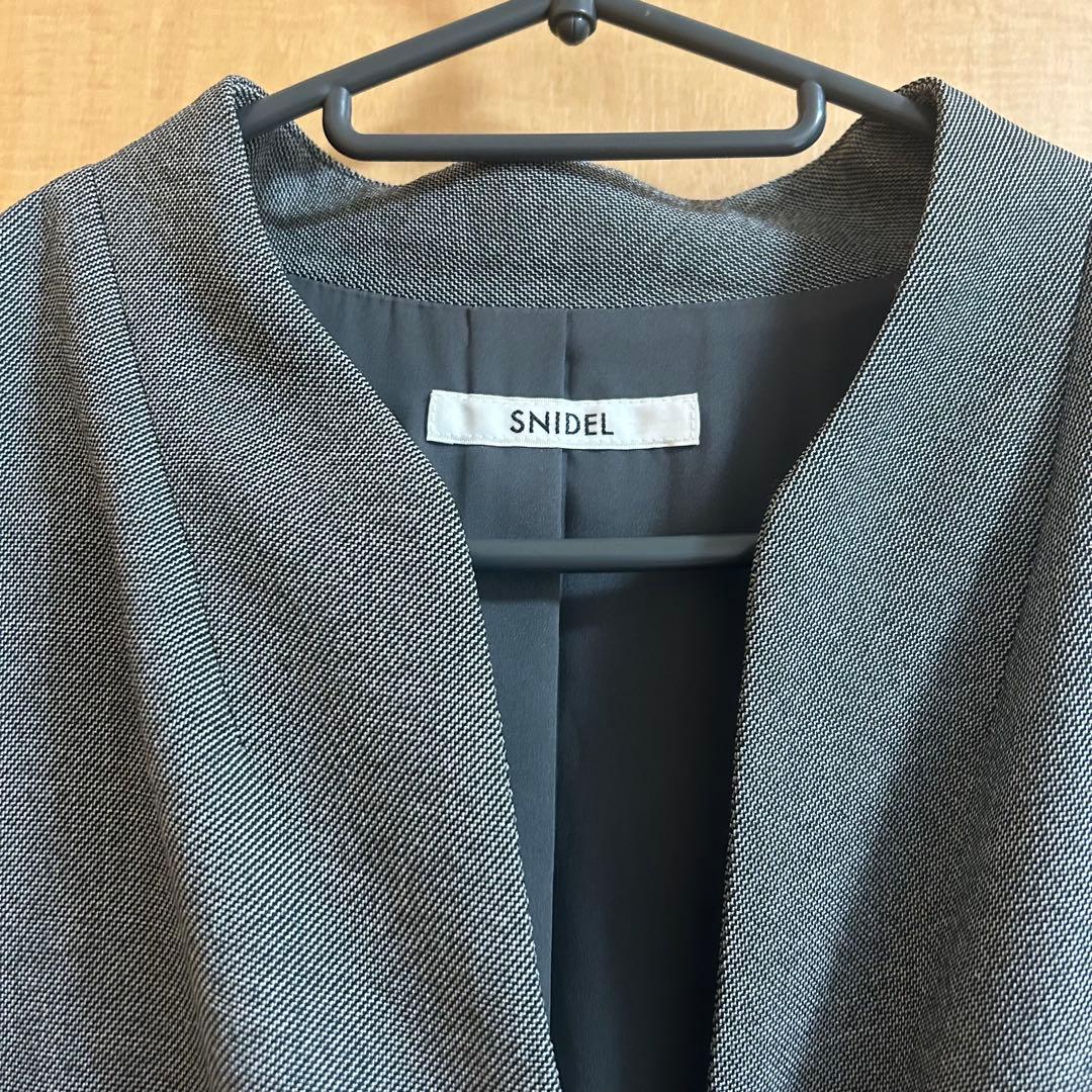 SNIDEL スナイデル ベルティッドペプラムスイッチングワンピ