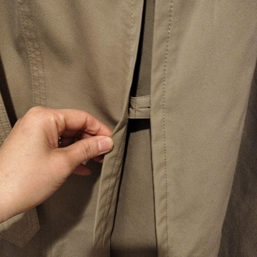 ベージュ トレンチコート ダブルブレスト