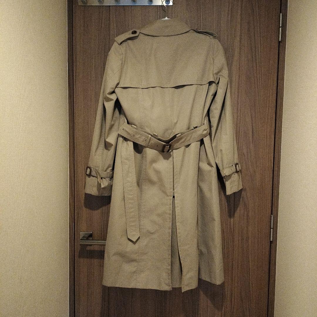 ベージュ トレンチコート ダブルブレスト