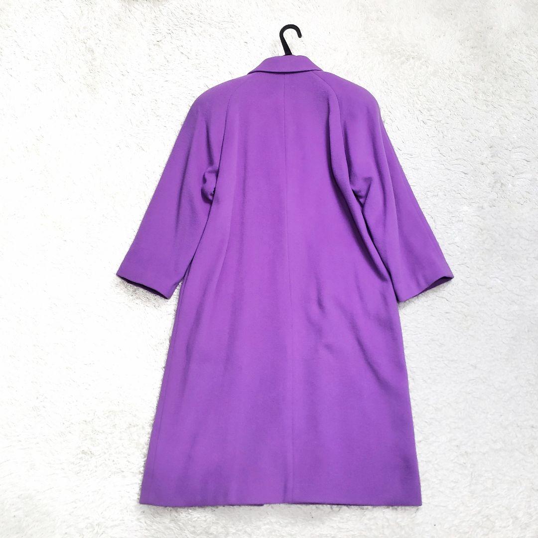 マリン レオナール カシミヤ100％チェスターコート 大人気✨花柄×宝石柄