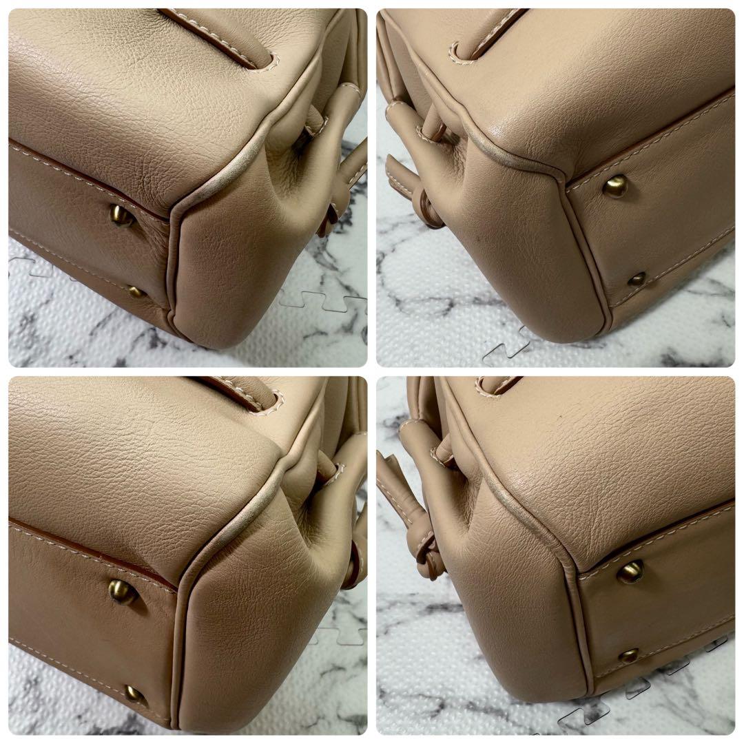 土屋鞄　ボストンバッグ　ドクターバッグ型　大容量　A4収納可能　オールレザー