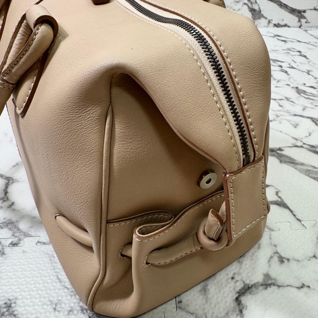 土屋鞄　ボストンバッグ　ドクターバッグ型　大容量　A4収納可能　オールレザー